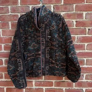 Kith Women Grayson Jacquard Sherpa Jacket 'Incognito' XL NEW